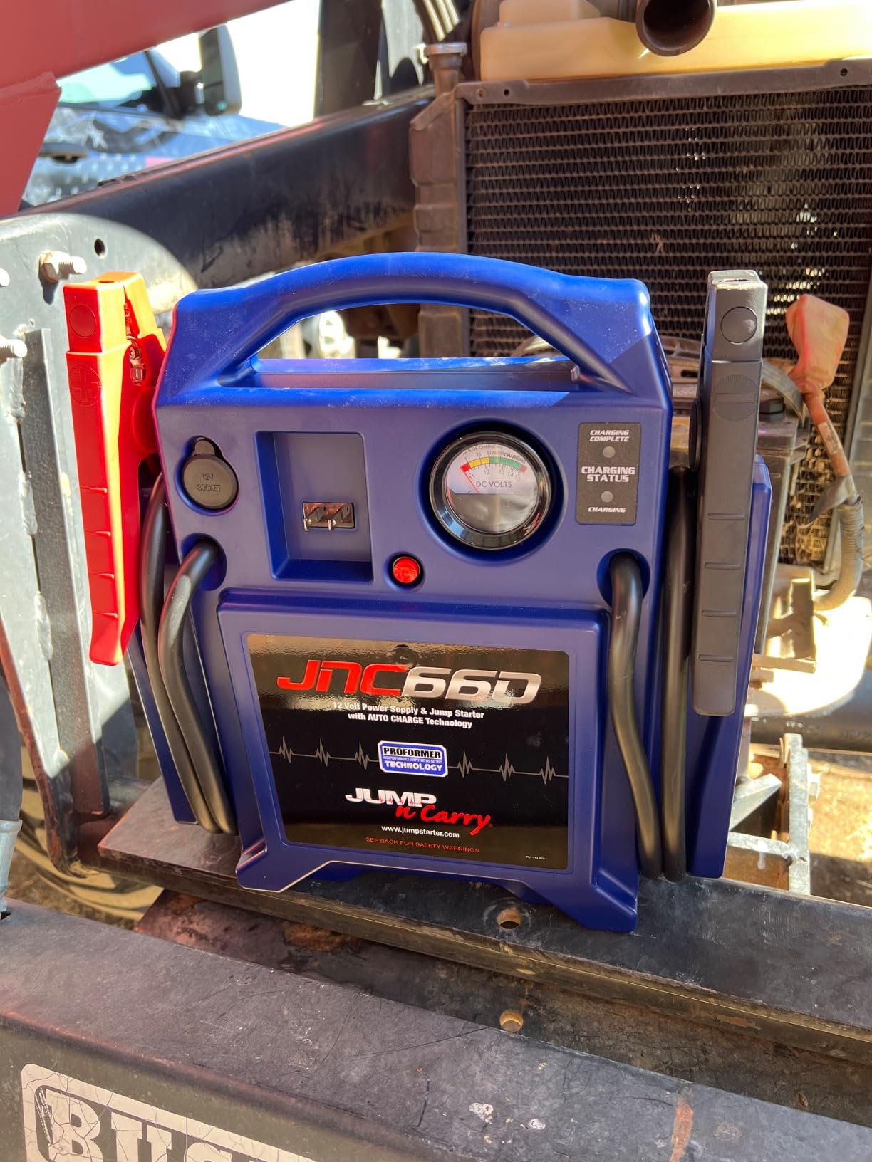 Clore Automotive Jump-N-Carry JNC660 1700 Peak Amp 12 Volt Jump Starter , Blue customer photo 1
