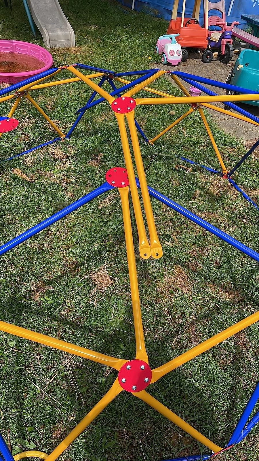 EASY OUTDOOR Space Dome Climber for Kids Backyard Jungle Gym 1000 lb GD-810 customer photo 2