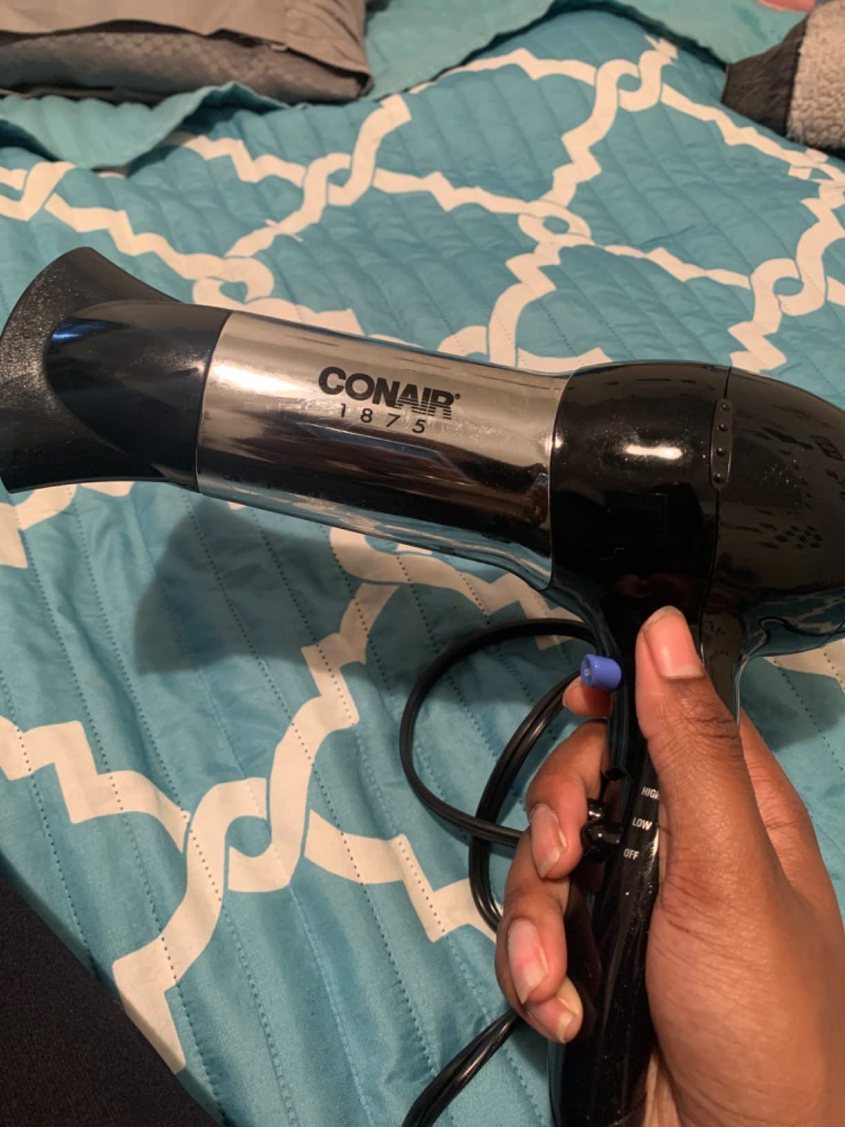 Conair Ionic Hair Dryer with Concentrator Attachment, 1875W, Full Size customer photo 1