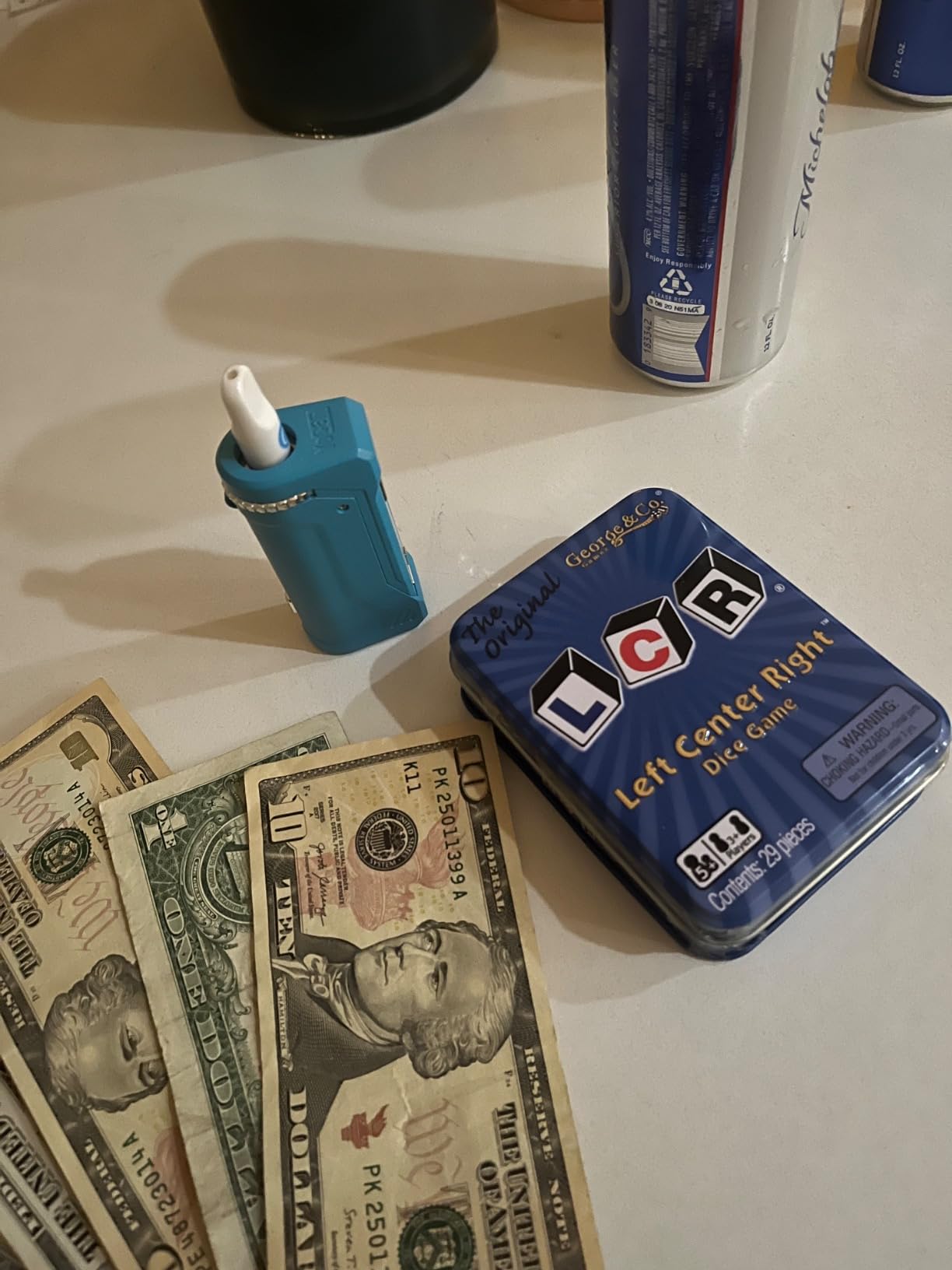LCR® Left Center Right™ Dice Game - Blue Tin customer photo 1