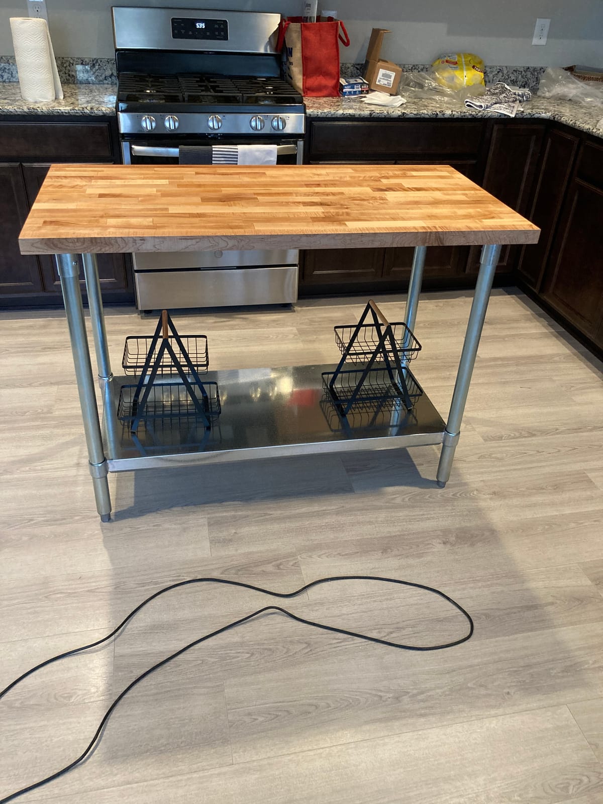 John Boos Maple Wood Top Work Table, 48”x24”x36”, 1.5” Thick Tabletop customer photo 1