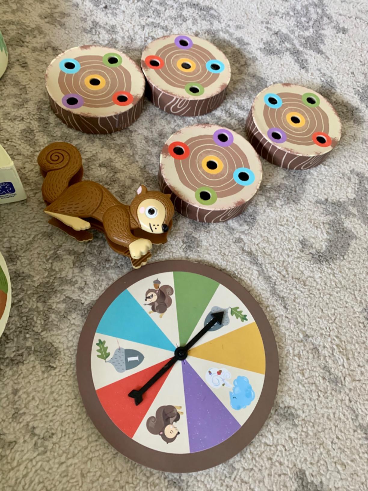 Educational Insights The Sneaky, Snacky Squirrel Game - Toddler Board Games for 3 Year Olds, Fine Motor Skills Toys for Toddlers, Color Matching Preschool, Tweezer Tool customer photo 1