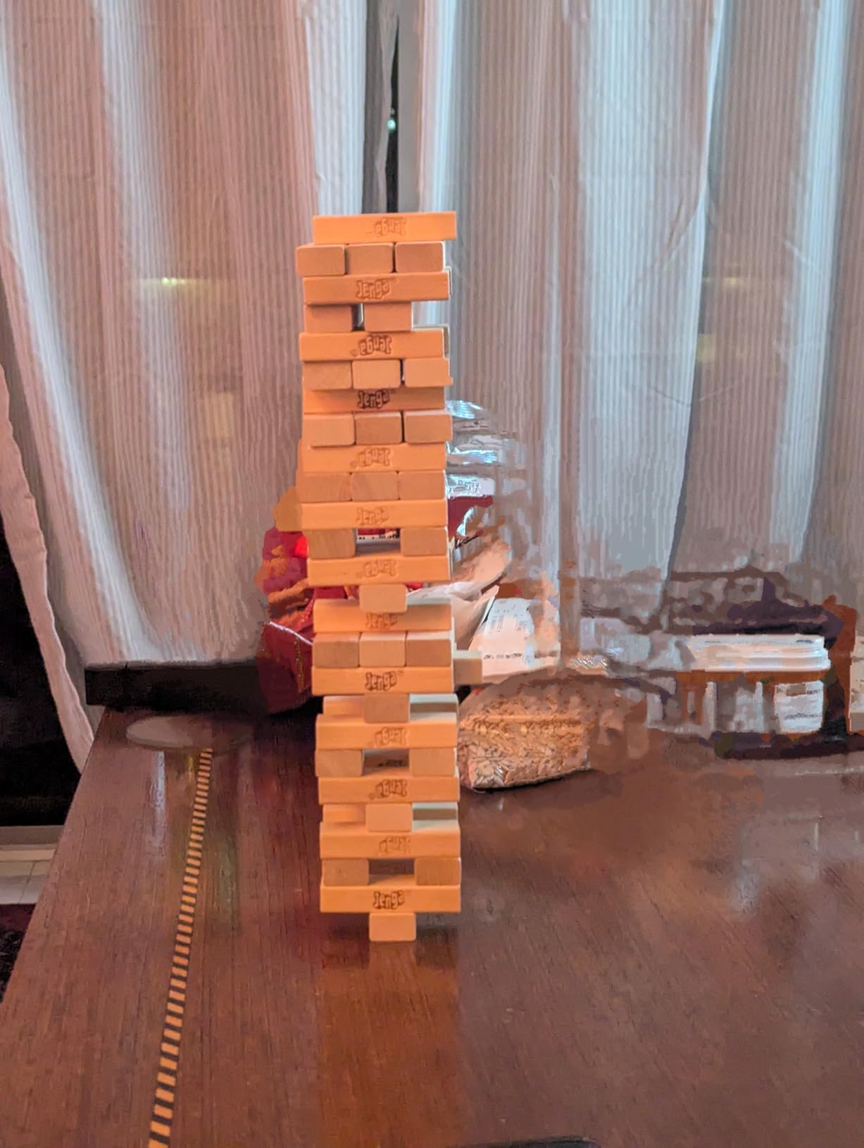 Hasbro Gaming Jenga Game | The Original Wood Block Game with Genuine Hardwood Blocks | Stacking Tower | Ages 6+ | 1 or More Players | Party Games for Kids | Family Games customer photo 2