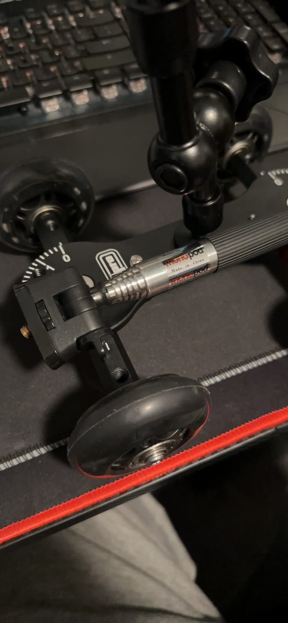 Vidpro SK-22 Professional Skater Dolly - Rolling Slider for DLSR Cameras & Camcorders Ideal for Low-Level Shooting & Panning 25 Lbs Capacity Smooth Rubber Wheels 7 Mounting Points & Extendable Handle customer photo 2