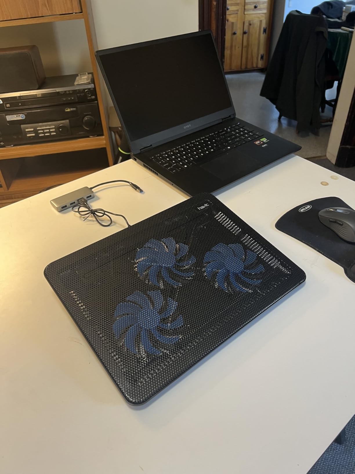 havit HV-F2056 Laptop Cooling Pad for 15.6-17 Inch Laptops, Black customer photo 1