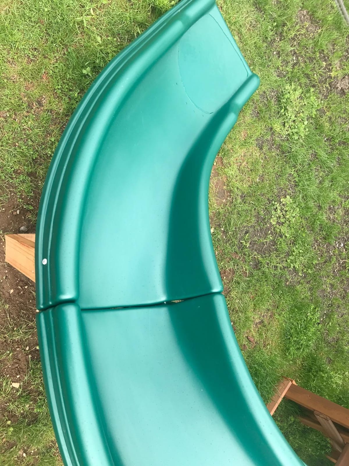 Swing-N-Slide PB 8272 Cedar Brook Wooden Swing Set Play Set with Two Swings, Slide, Monkey Bars, Picnic Table & Glider, Green customer photo 2