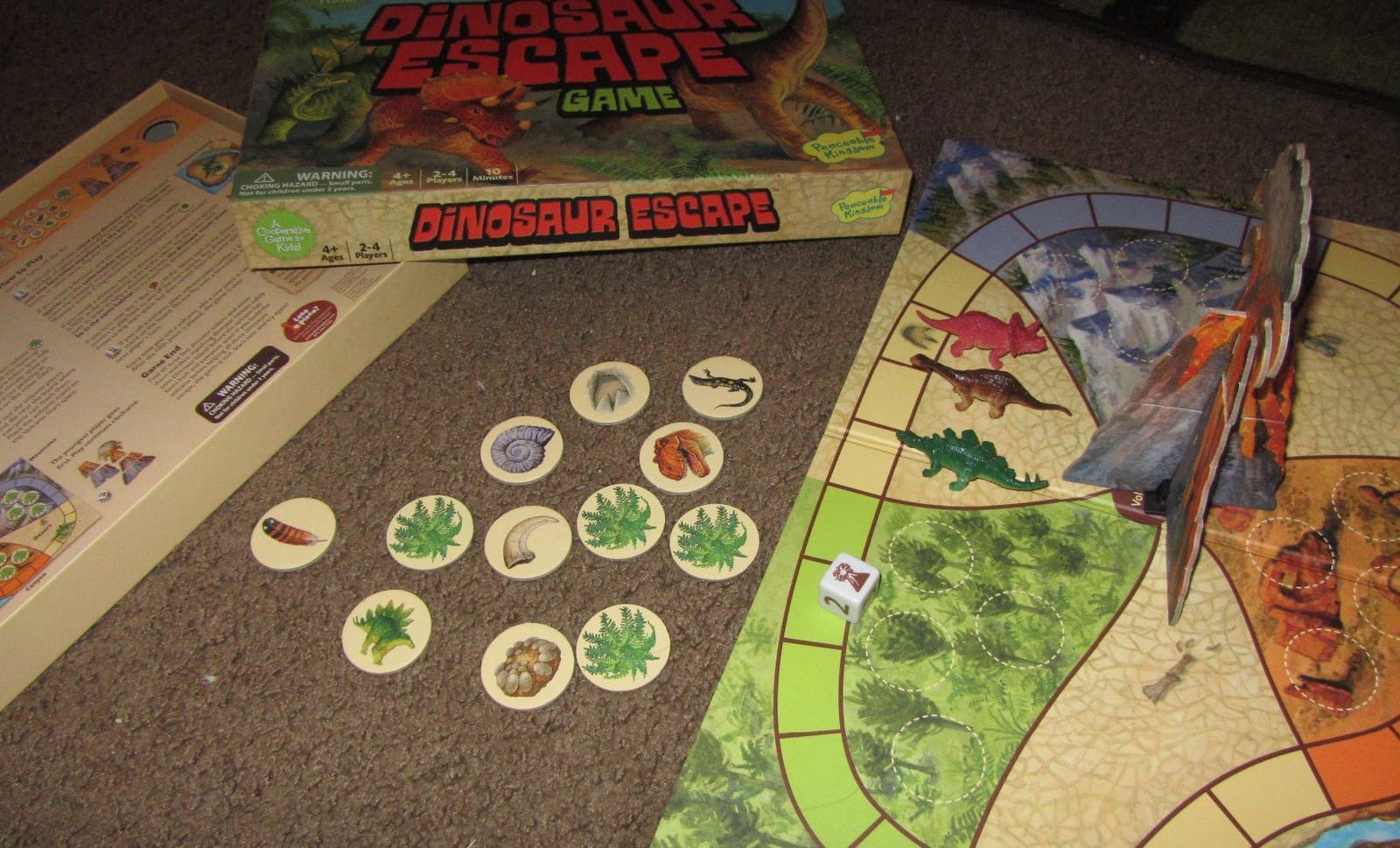 Peaceable Kingdom Dinosaur Escape Cooperative Memory Game of Logic and Luck for 2 to 4 Kids Ages 4+ customer photo 2