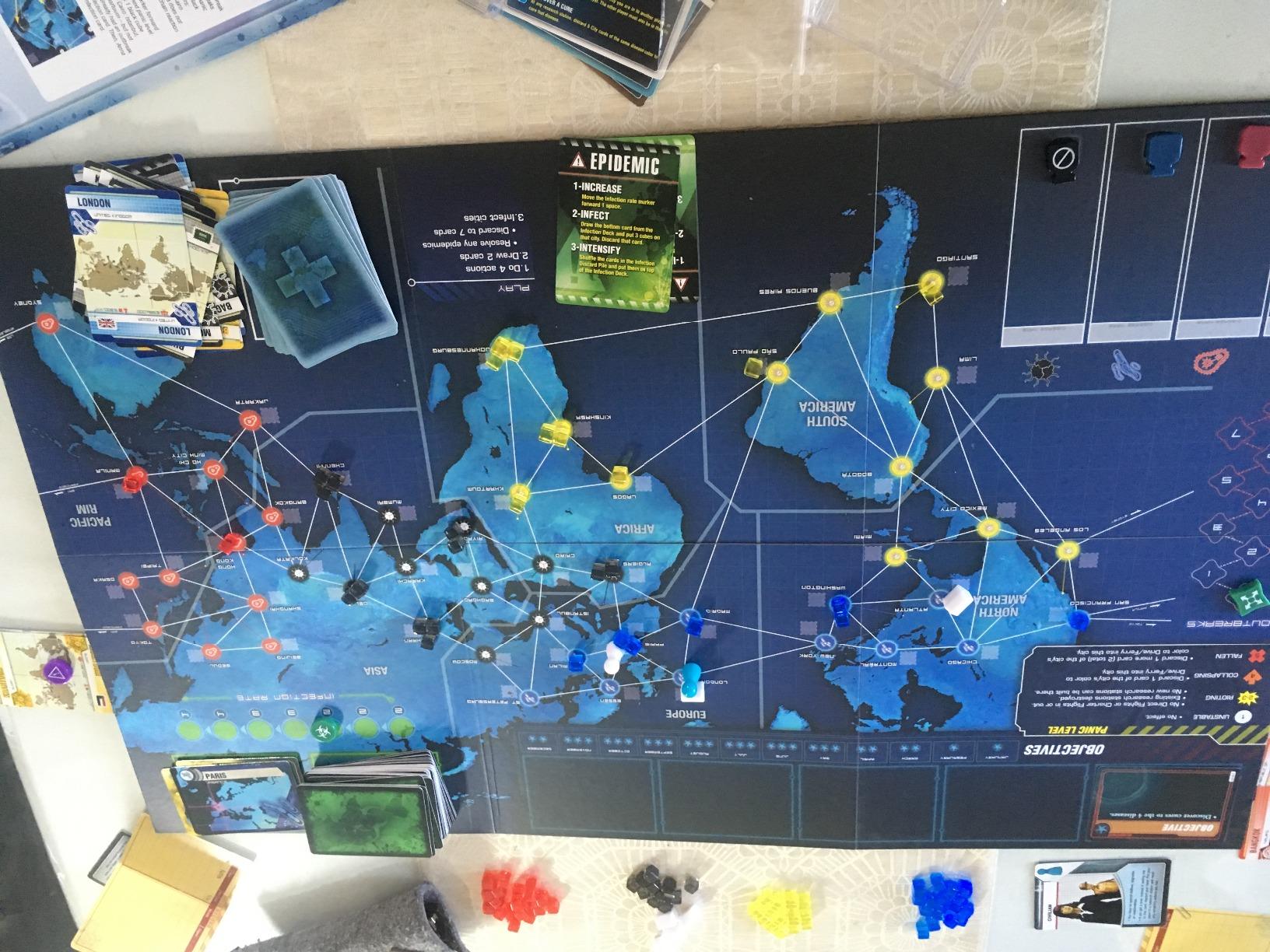 Pandemic Legacy Season 1 Board Game (Blue) - Epic Year-Long Battle Against Deadly Diseases! Cooperative Strategy Game for Family Game Night, Ages 13+, 2-4 Players, 1 Hr Playtime, Made by Z-Man Games customer photo 2
