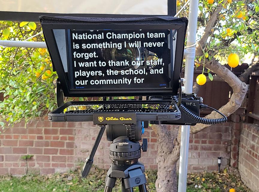 Glide Gear TMP 100 Teleprompter – DSLR, Tablet, Smartphone – 12