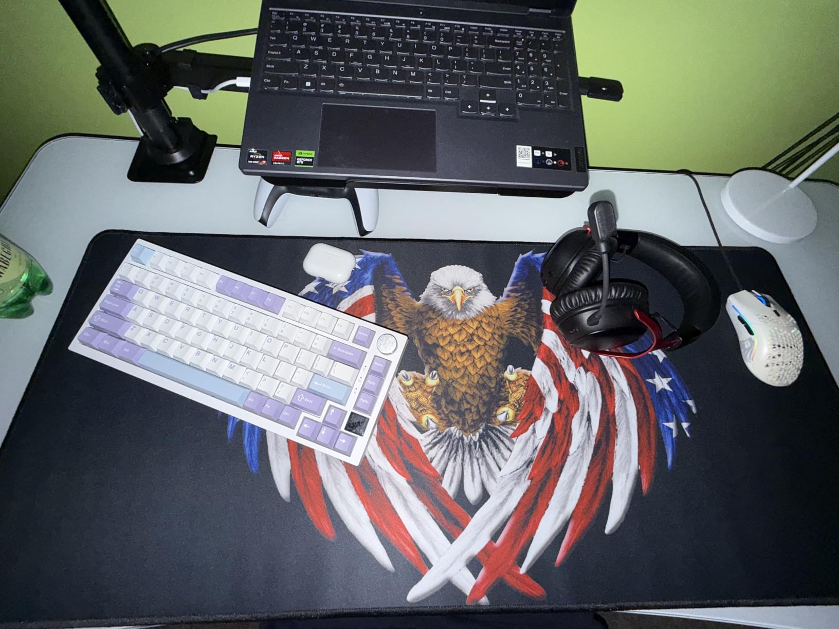 XXL Professional Large Mouse Pad & Computer Game Mouse Mat (35.4x15.7x0.1IN, Map) (90 * 40 Map) customer photo 2