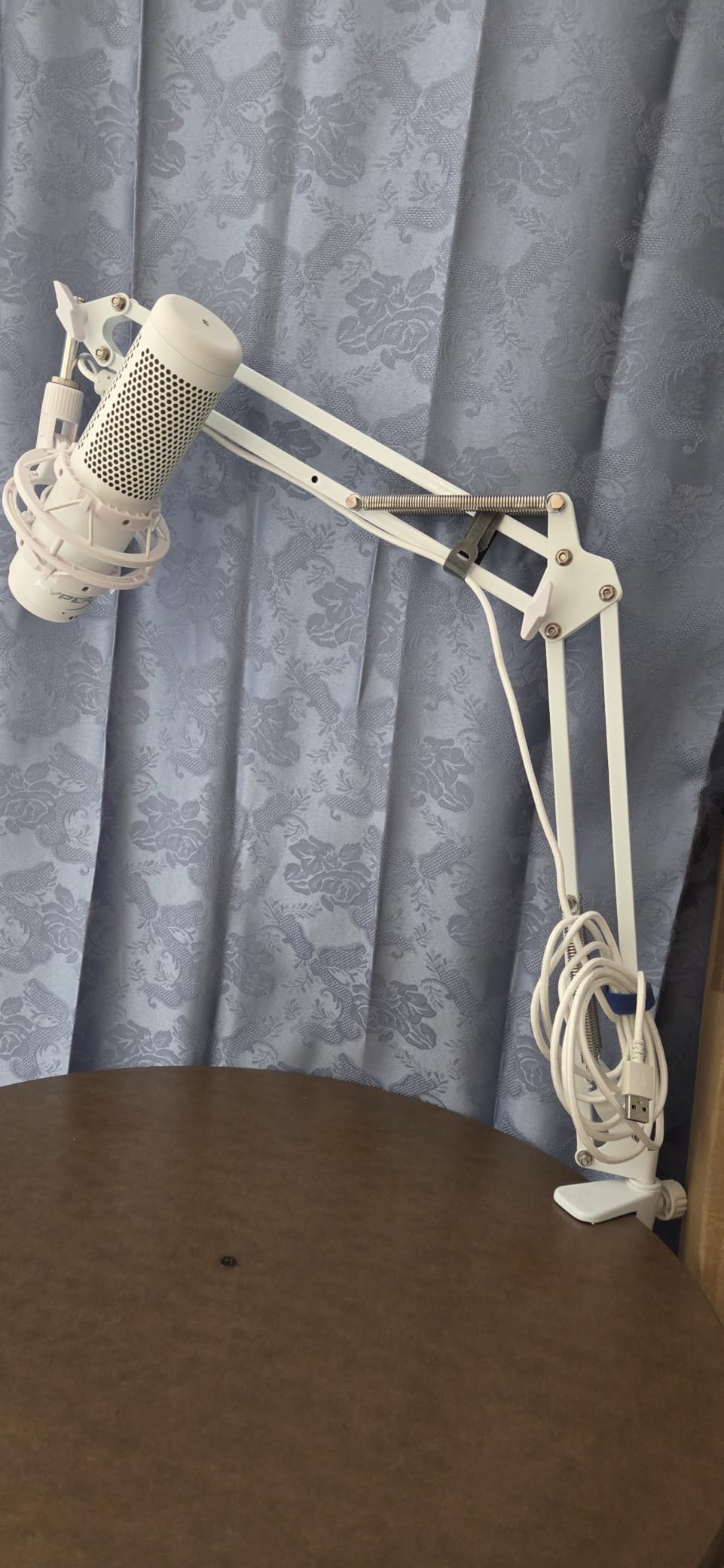 InnoGear Boom Arm Microphone Mic Stand for Blue Yeti Fifine HyperX, Black | Desk Mount, Desktop Stands, Adjustable Reach, Rotate Fully, Folds Away Compactly, for Gaming, Streaming or Recording customer photo 1