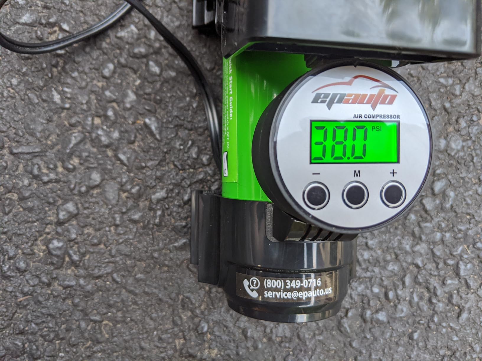 EPAuto 12V DC Portable Air Compressor Pump, Digital Tire Inflator customer photo 1