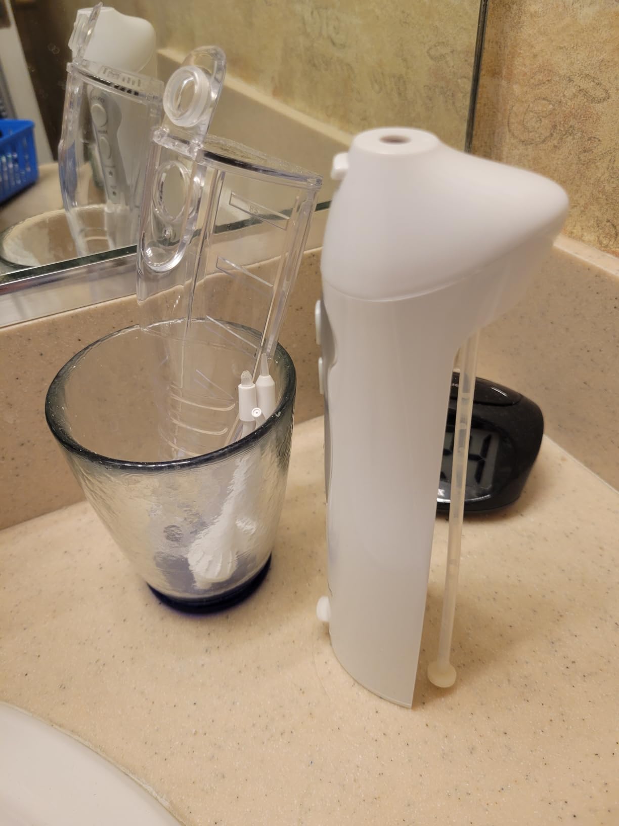 AquaSonic Aqua Flosser Water Flosser, ADA Accepted, White customer photo 2