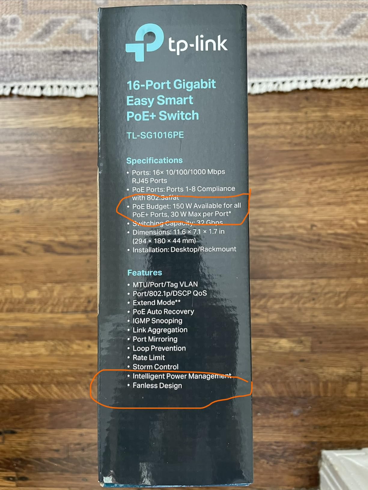 TP-Link TL-SG1016PE | 16 Port Gigabit PoE Switch | Easy Smart Managed | 8 PoE+ Ports @150W | Plug & Play | Sturdy Metal w/ Shielded Ports | QoS, Vlan, IGMP & LAG, Free Expert Help customer photo 1