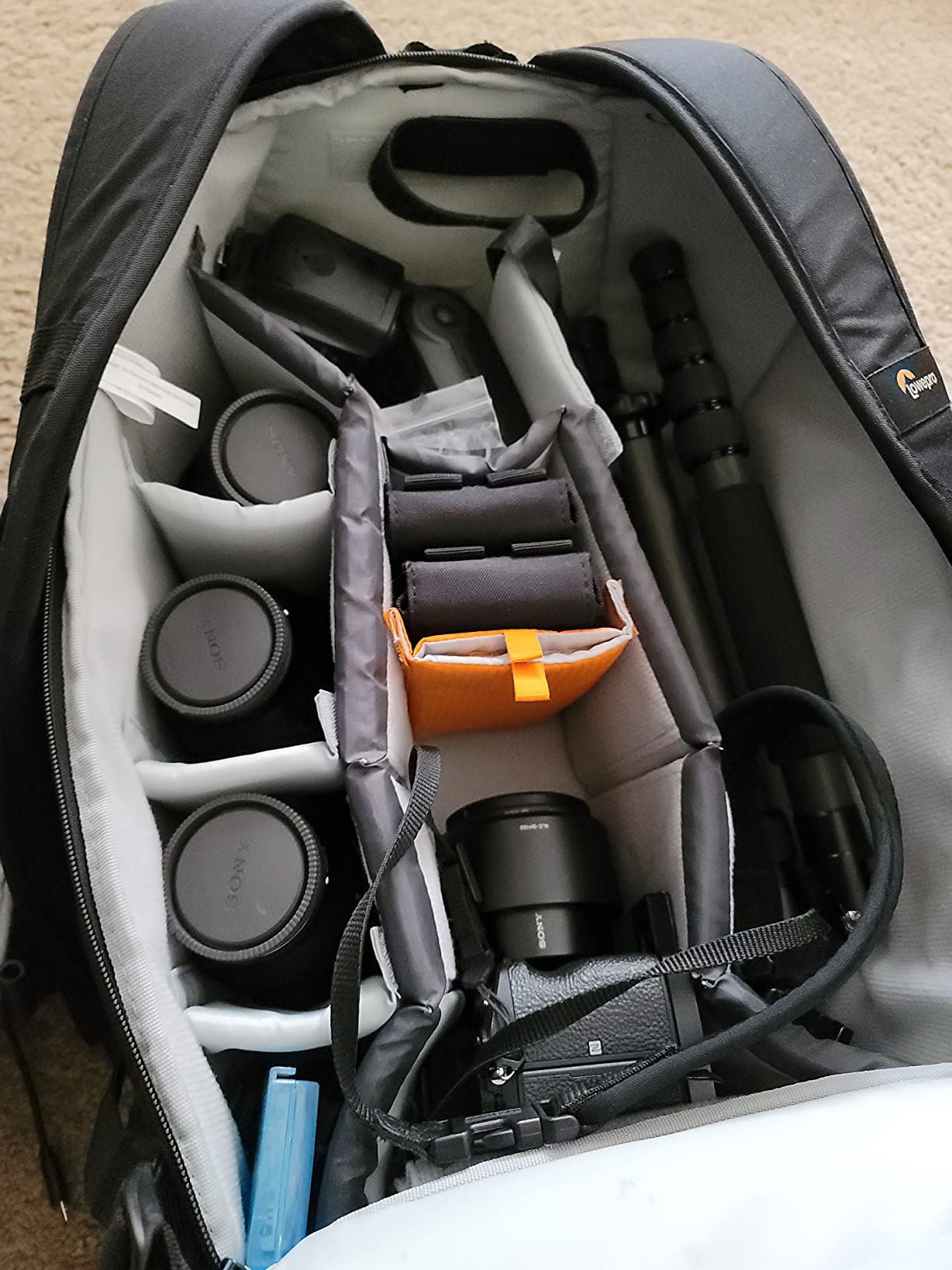 Lowepro LP37131, Flipside 500 AW II Camera Backpack, Fits Mirrorless, Compact Drone, DSLR with Lens, Extra Lenses, Black customer photo 2