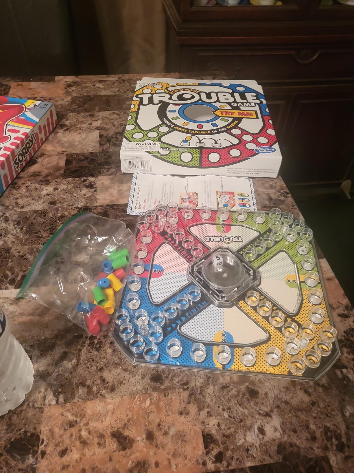 Sorry! Board Game for Kids Ages 6 and Up; Classic Hasbro Board Game; Each Player Gets 4 Pawns; Family Game customer photo 2