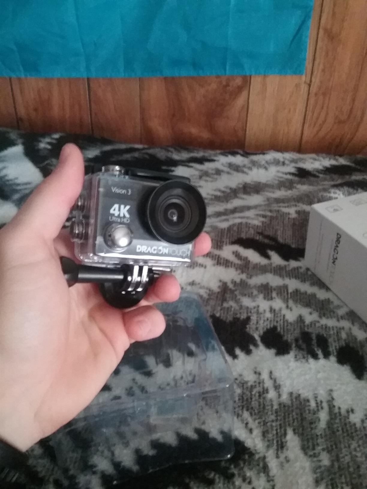 Dragon Touch 4K Action Camera - Vision 3 Underwater Waterproof Camera | 20MP Photo 4X Zoom 170° Wide Angle Remote Control WiFi Sports Camra with 2 Batteries and Mounting Accessories Kit customer photo 2