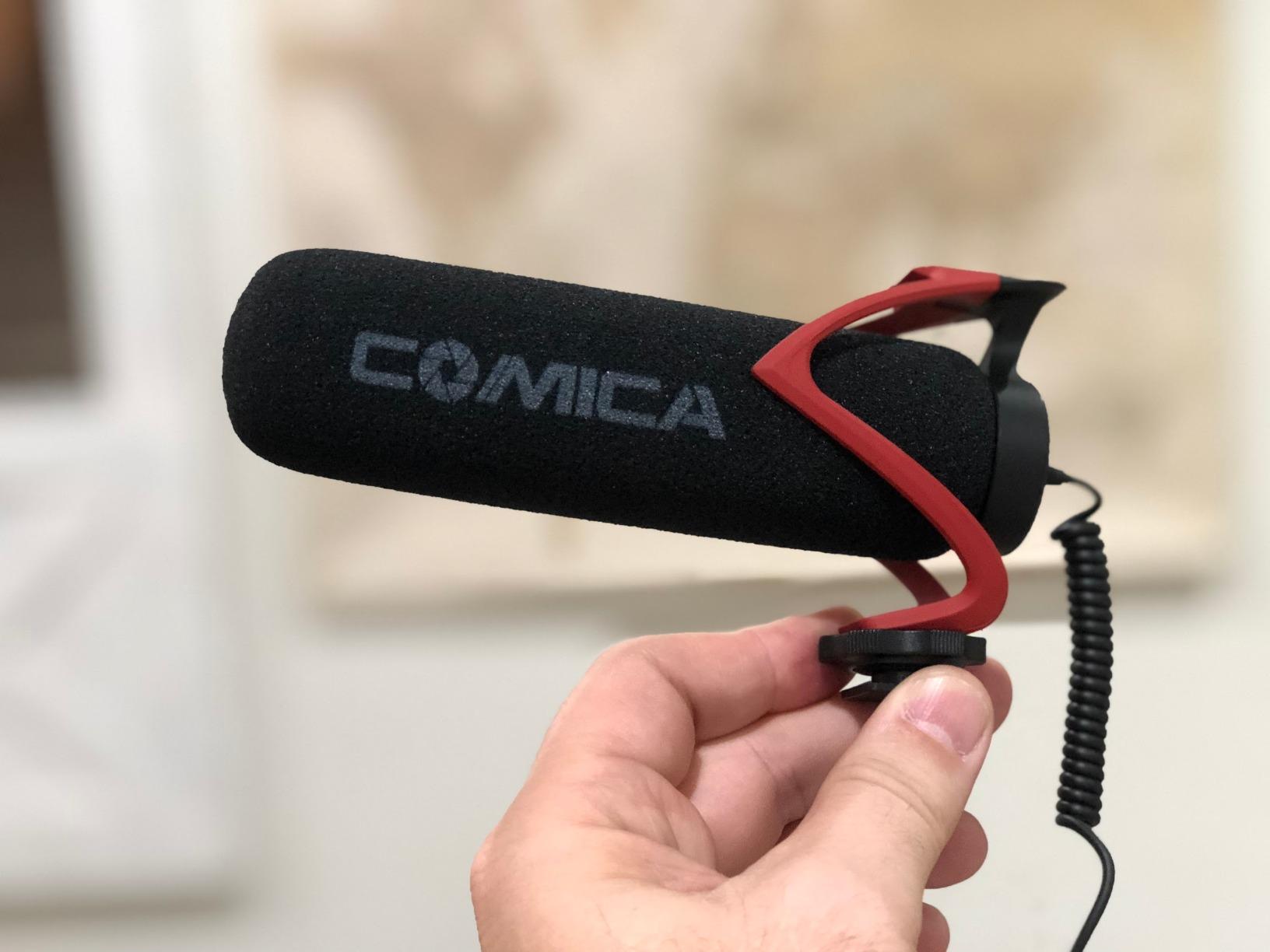 COMICA CVM-V30 LITE Video Microphone,Super-Cardioid Condenser On-Camera Shotgun Microphone for Canon Nikon Sony Panasonic DSLR Cameras,Mic for iPhone Android Smartphone with 3.5mm Jack(Black) customer photo 2