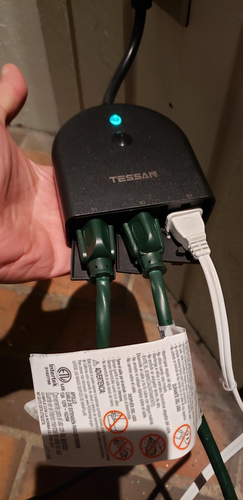 TESSAN Outdoor Smart Plug Waterproof, 2.4GHz WiFi Only customer photo 1