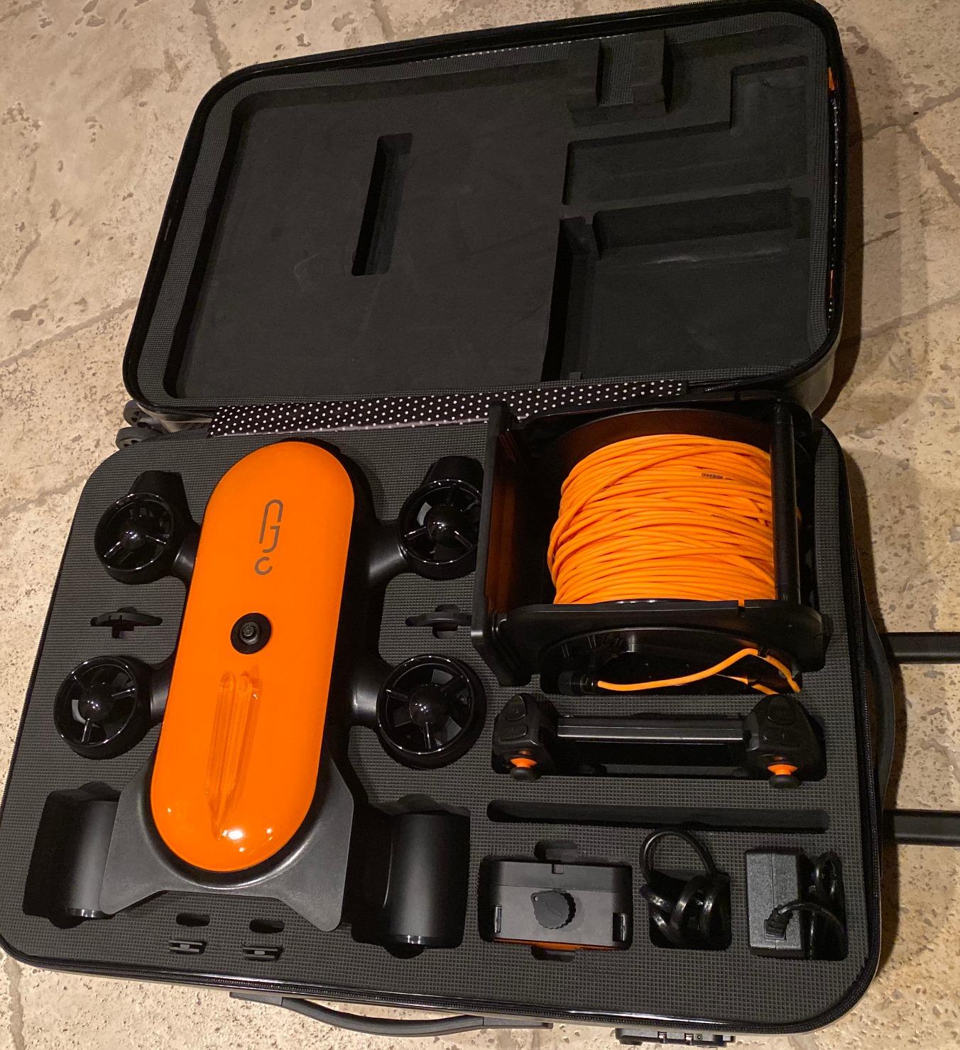 150M Tether Titan Professional Underwater Drone ROV AUV Robot with 4K UHD Action Camera Remote Control Real-time Steaming Undersea Detection for Viewing, Recording, Fishing, Salvage Work (150M Titan) customer photo 2