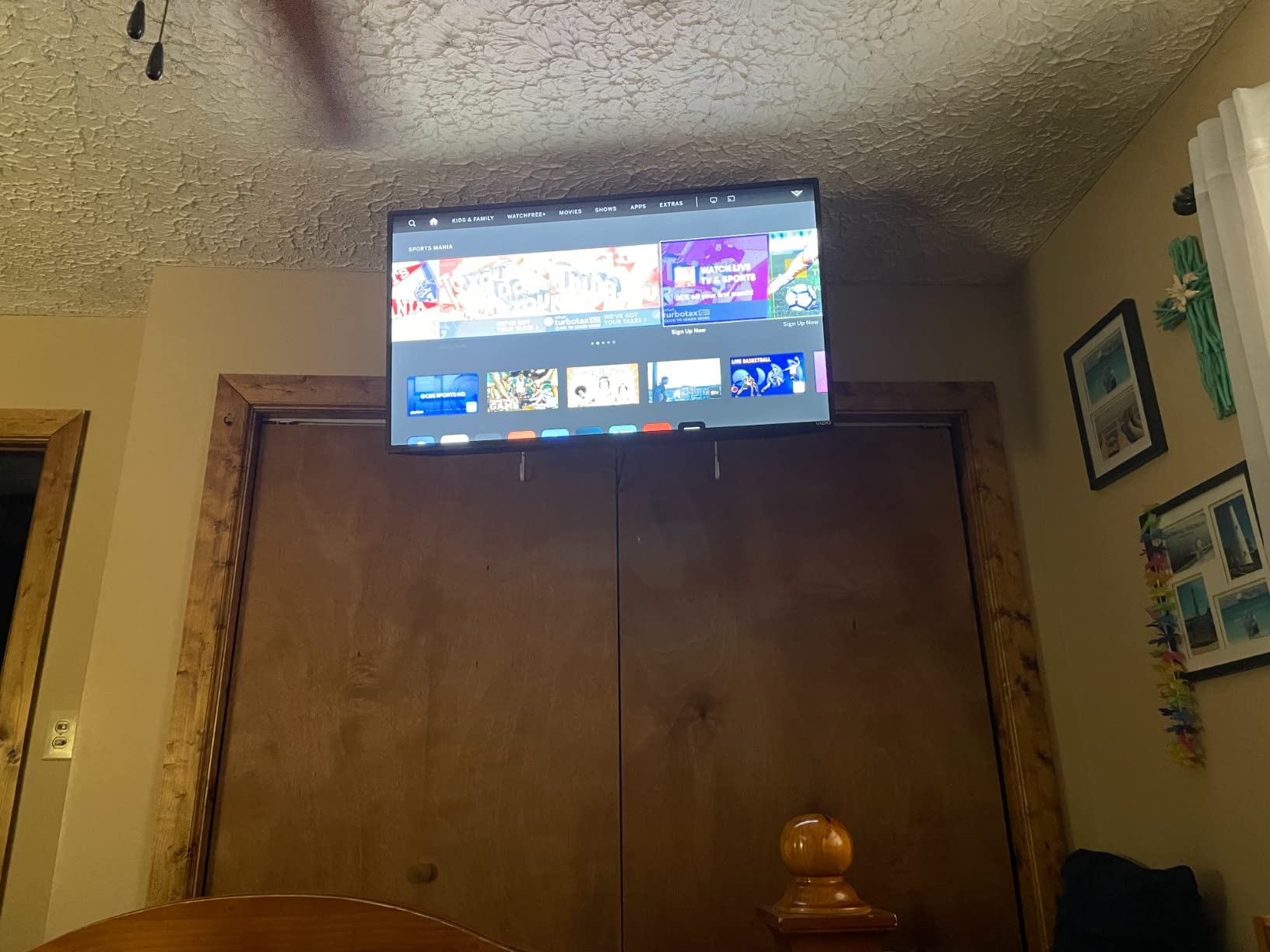WALI Ceiling TV Mount for Most 26-65 inch LCD LED 4K TVs, up to 110 lbs customer photo 1