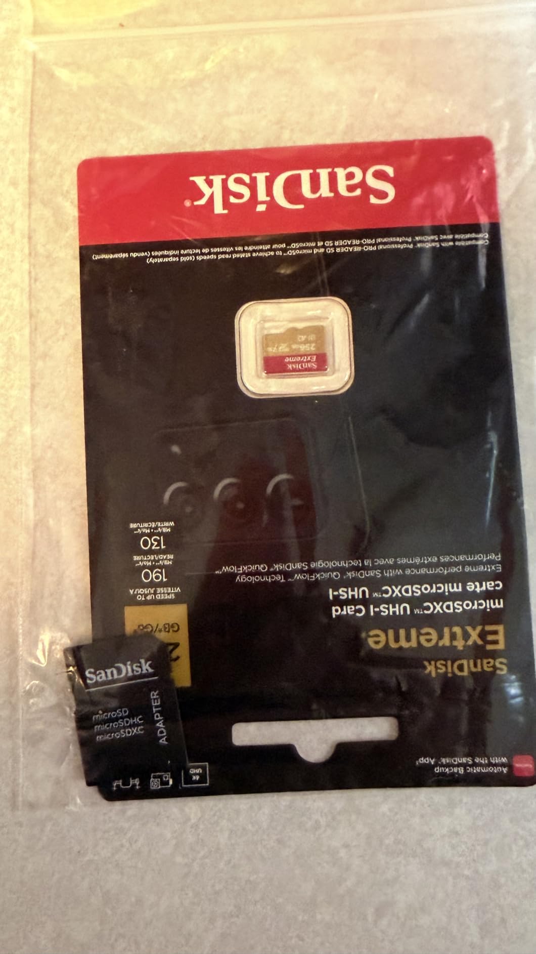 SanDisk 512GB Extreme microSDXC UHS-I Memory Card with Adapter - Up to 160MB/s, C10, U3, V30, 4K, A2, Micro SD - SDSQXA1-512G-GN6MA customer photo 1