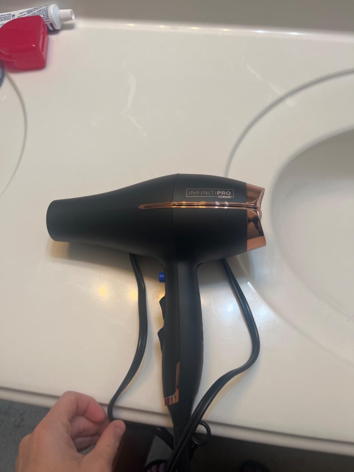 Conair InfinitiPRO Hair Dryer with Diffuser & Concentrator, 1875W, Black customer photo 1