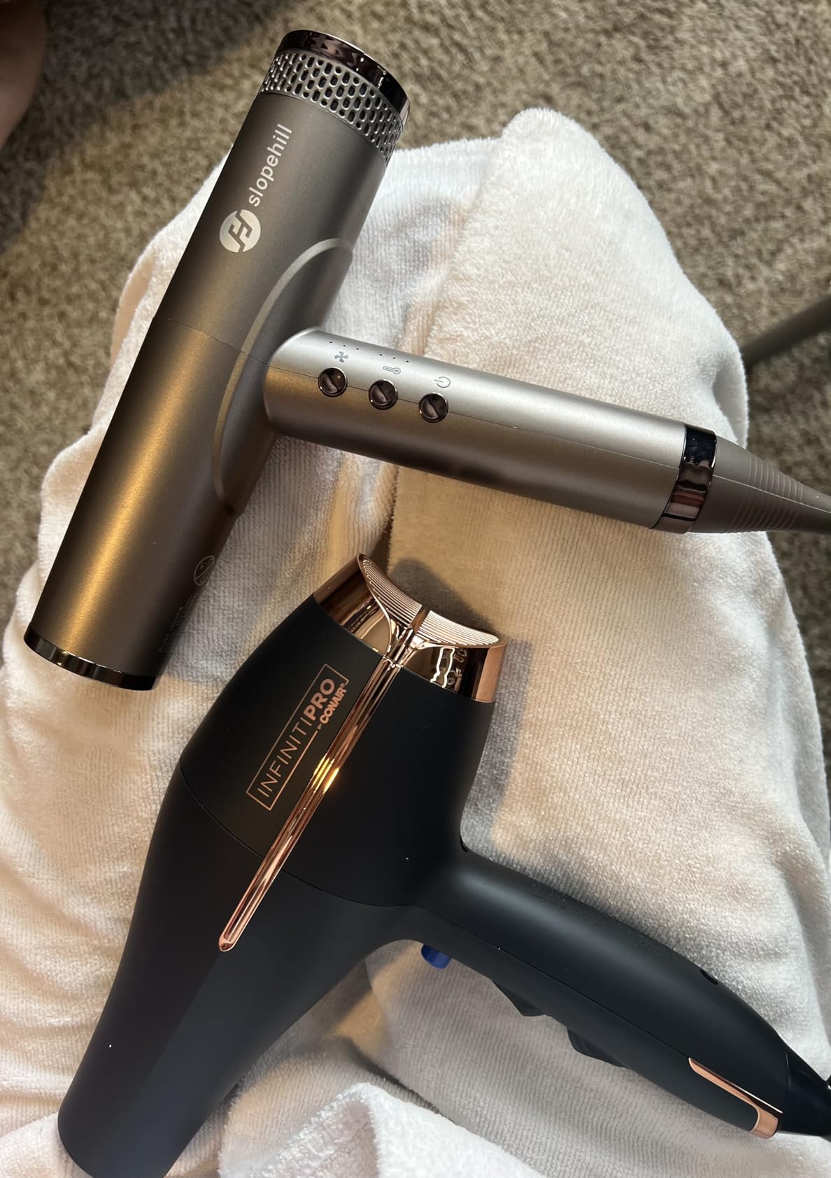 Conair InfinitiPRO Hair Dryer with Diffuser & Concentrator, 1875W, Black customer photo 2