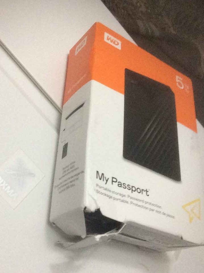 WD 5TB My Passport, Portable External Hard Drive, Black, backup software with defense against ransomware, and password protection, USB 3.1/USB 3.0 compatible - WDBPKJ0050BBK-WESN customer photo 1