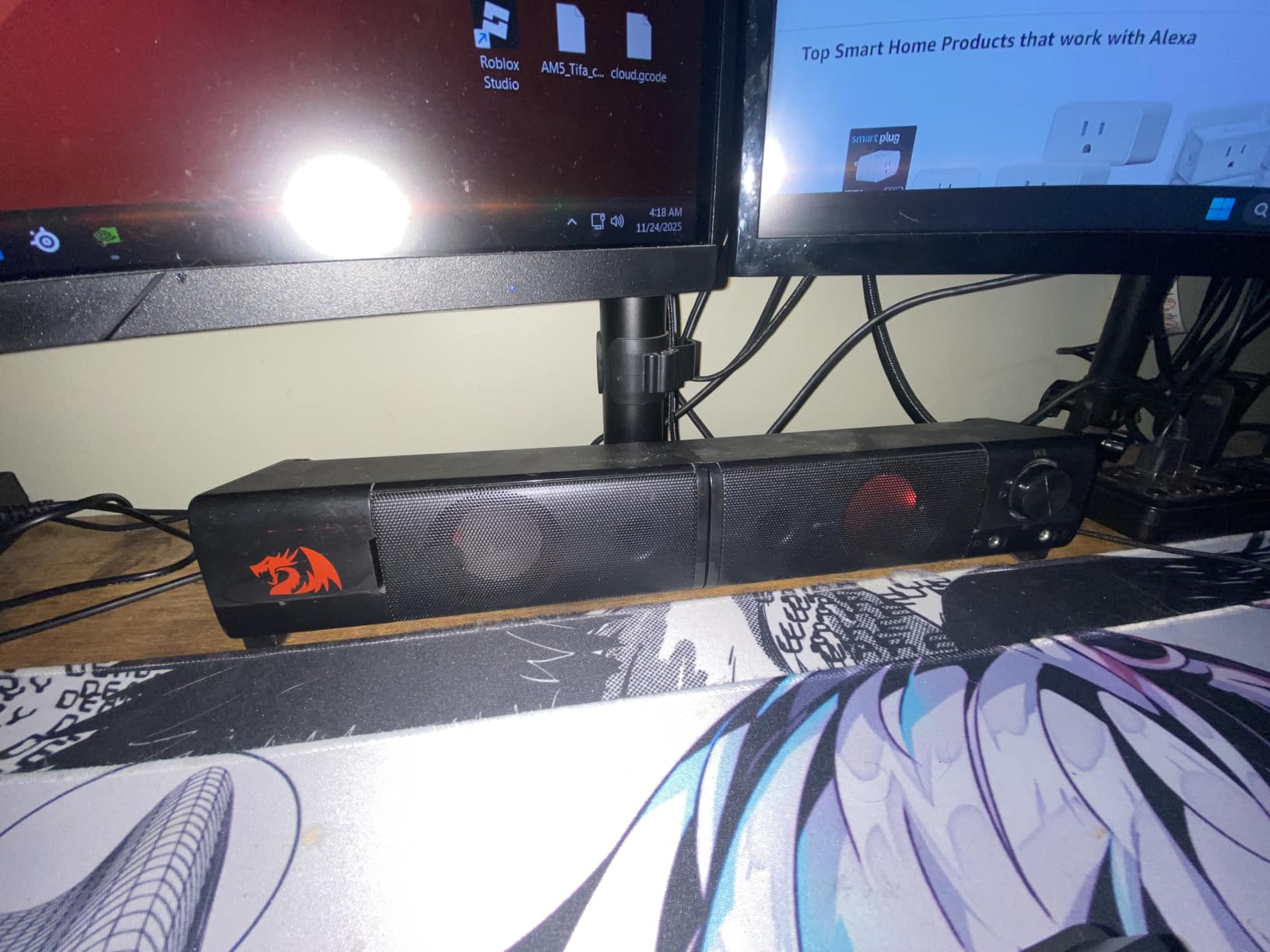 Redragon GS550 PC Gaming Speakers 2.0 Channel Stereo Enhanced Sound, Black customer photo 2