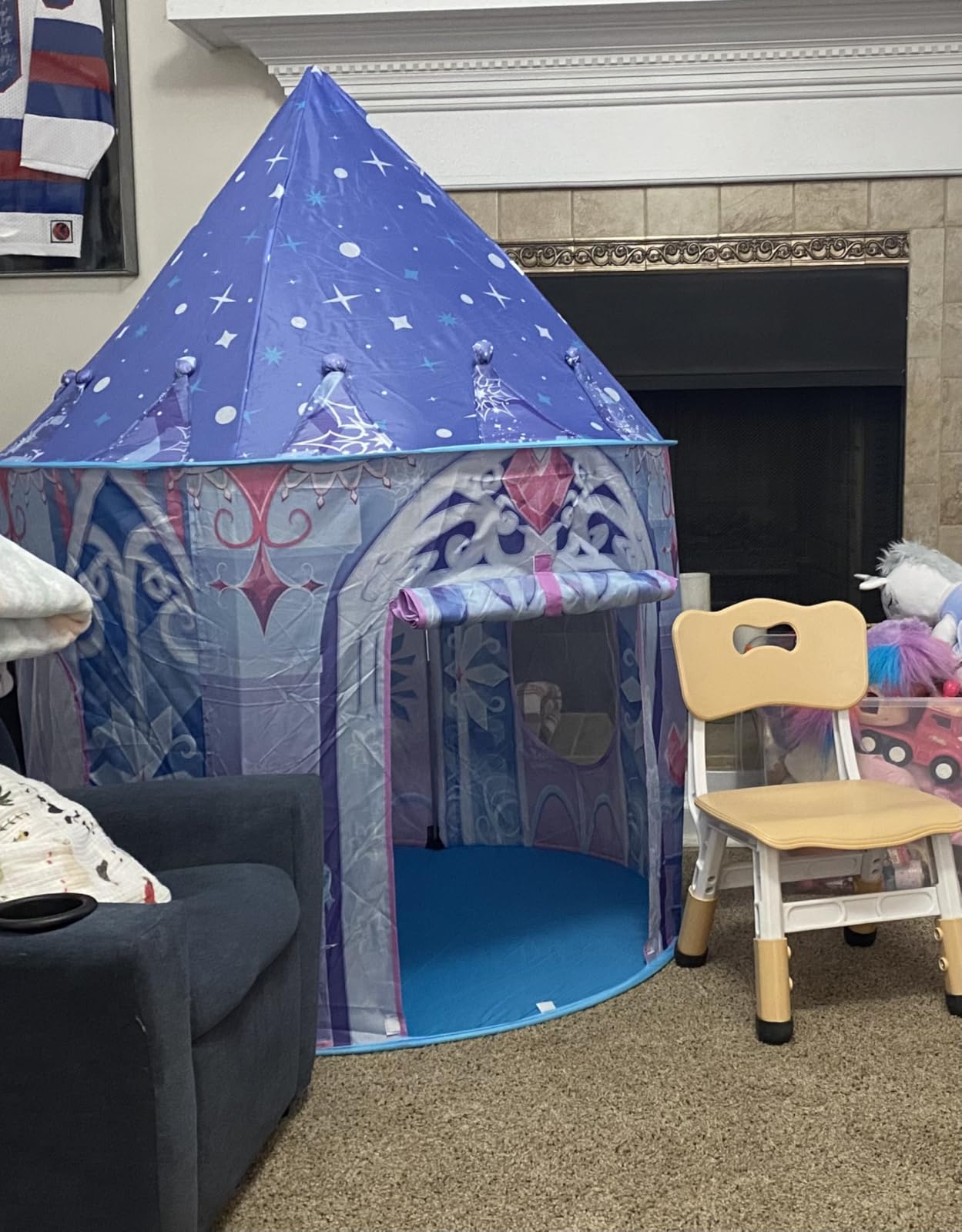Kidodo Kids Play Tent Toy Children Pop Up Tent Kids Playhouse Indoor Outdoor Game Party Birthday Gifts Toddler for Boys Girls. Tunnel Foldable Tent for Baby Children customer photo 1