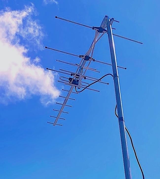 Five Star TV Antenna Indoor/Outdoor Yagi Satellite HD Antenna with up to 200 Mile Range - Attic or Roof Mount TV Antenna, Digital OTA Radio/FM Antenna for 4K 1080P with Mounting Pole customer photo 2