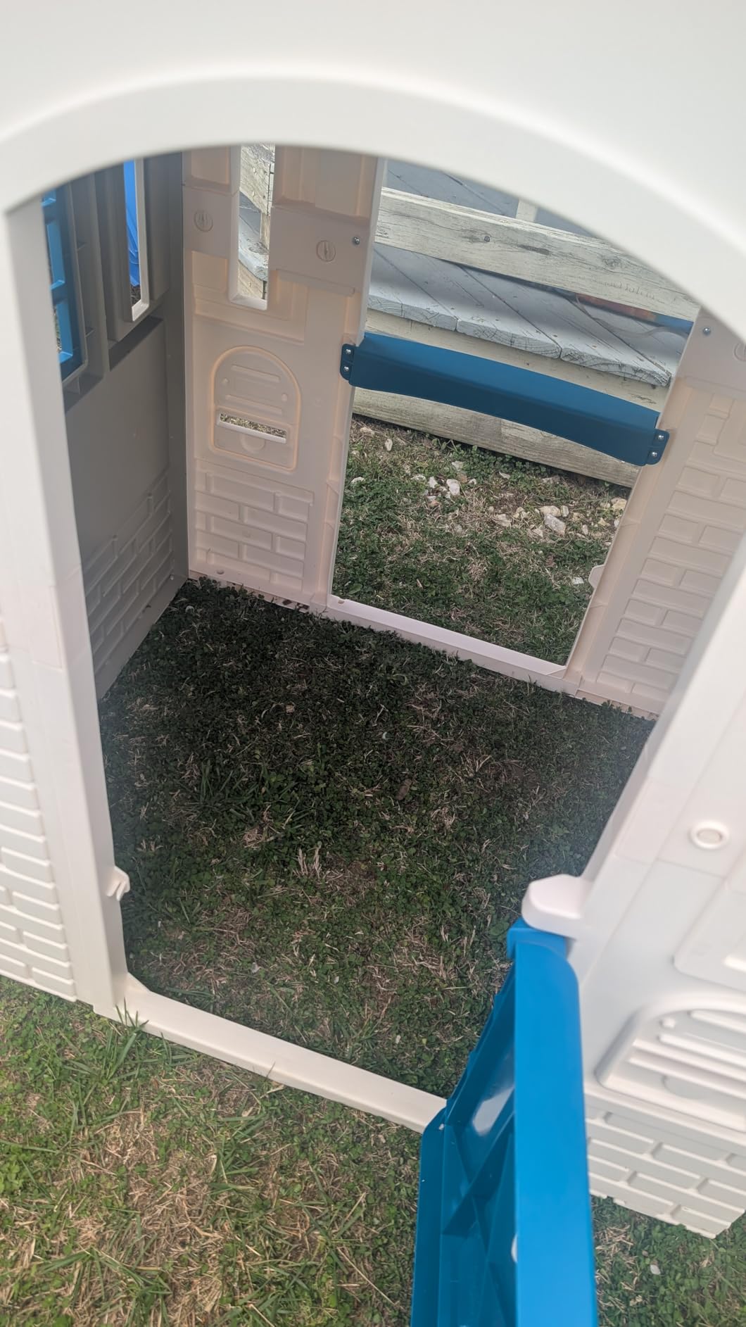 Little Tikes Cape Cottage Playhouse with Working Door, Windows, and Shutters - Tan, Toddlers Ages 2+ Years customer photo 2