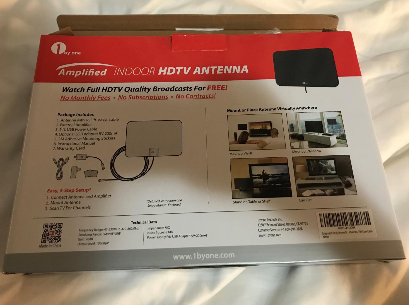 1byone Outdoor TV Antenna, 360°Omni-Directional Reception, 100+ Miles Range customer photo 2