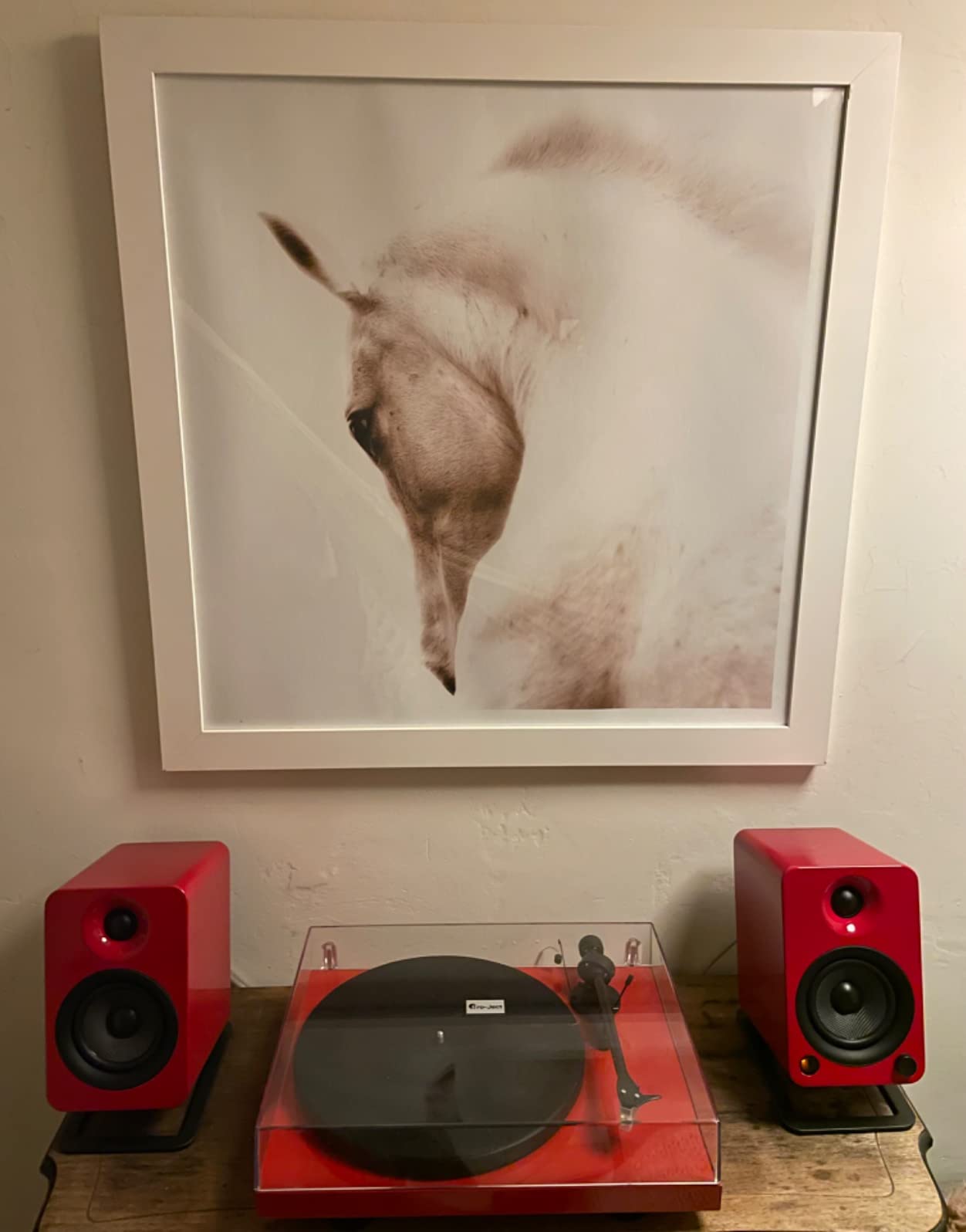 Kanto YU4WALNUT Powered Speakers with Bluetooth and Built-in Phono Preamp | Auto Standby and Startup | Remote Included | 140W Peak Power | Pair | Walnut customer photo 1