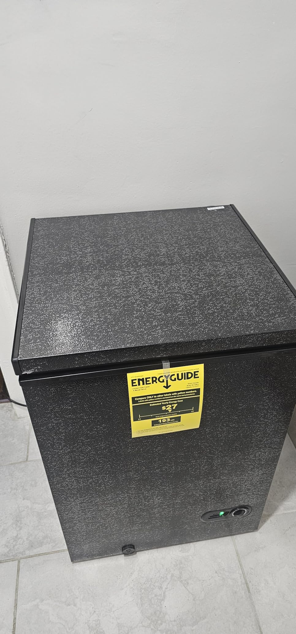 Kismile 7.0 Cubic Feet Chest Freezer, Deep Freezer for Home, Black customer photo 1