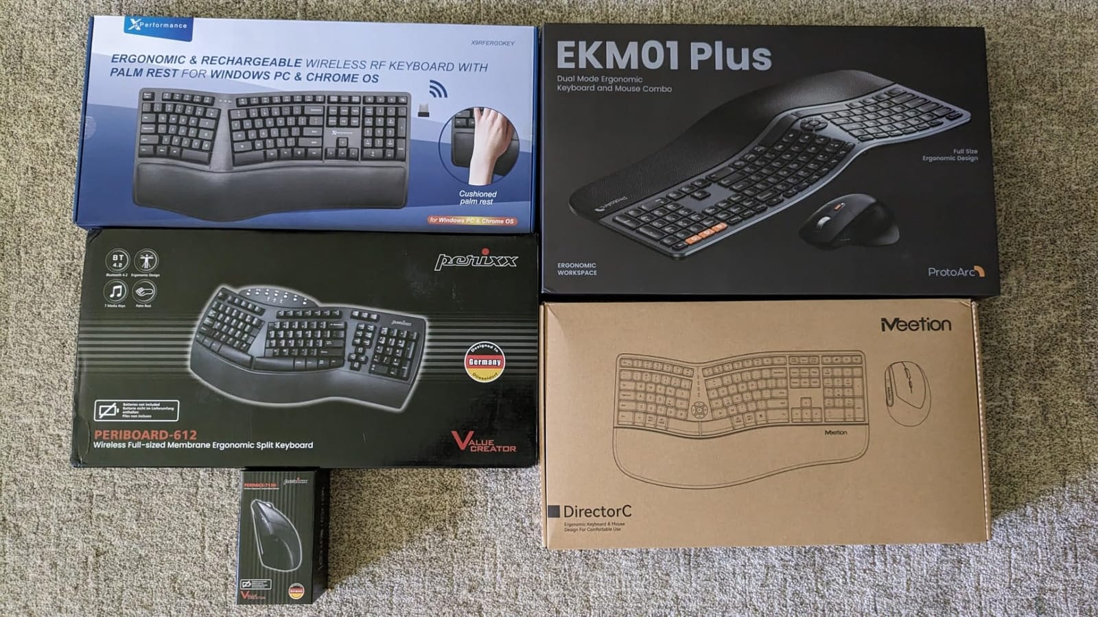 X9 Wireless Ergonomic Keyboard with Cushioned Wrist Support - Type Comfortably Longer - Wireless Split Keyboard for Laptop, PC & Chrome Computer with 110 Ergo Keys & 5ft Cable customer photo 1