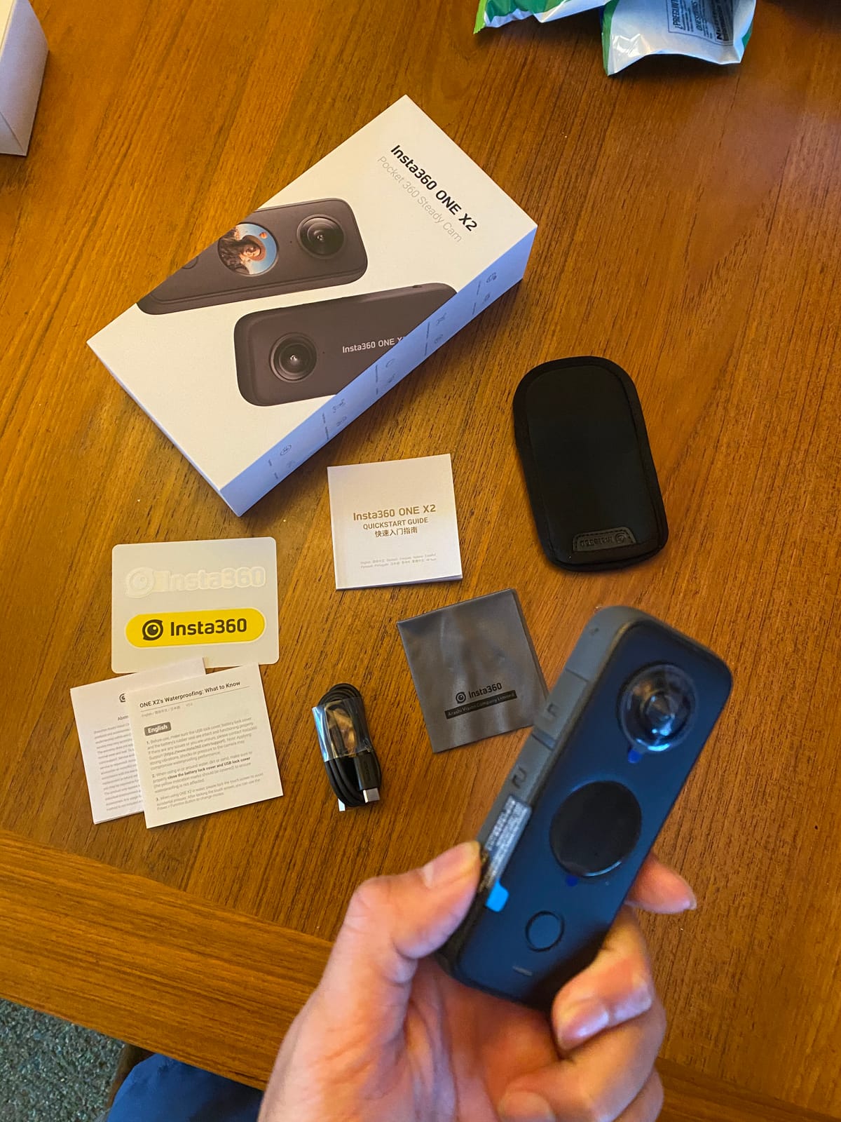 Insta360 ONE X2 360 Degree Waterproof Action Camera, 5.7K 360, Stabilization, Touch Screen, AI Editing, Live Streaming, Webcam, Voice Control customer photo 1
