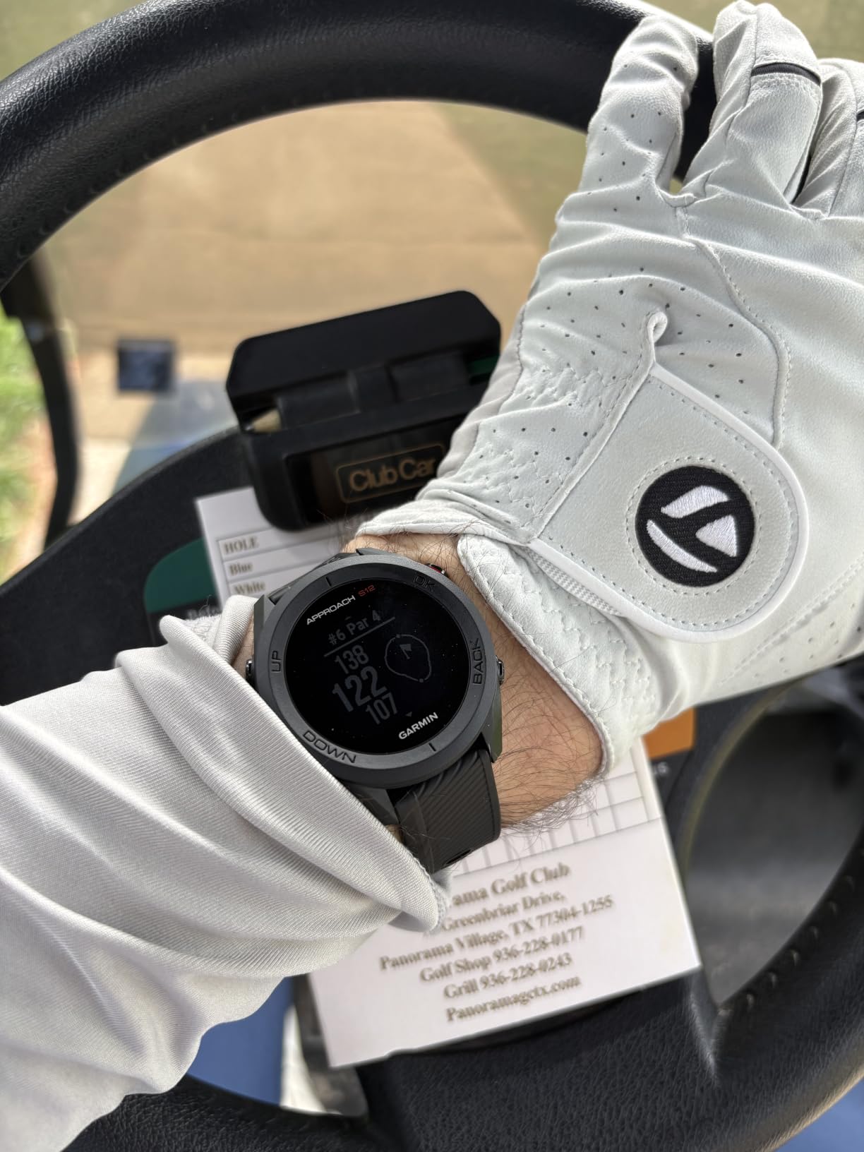 Garmin Approach S12, Easy-to-Use GPS Golf Watch, 42k+ Preloaded Courses, Black, 010-02472-00 customer photo 2