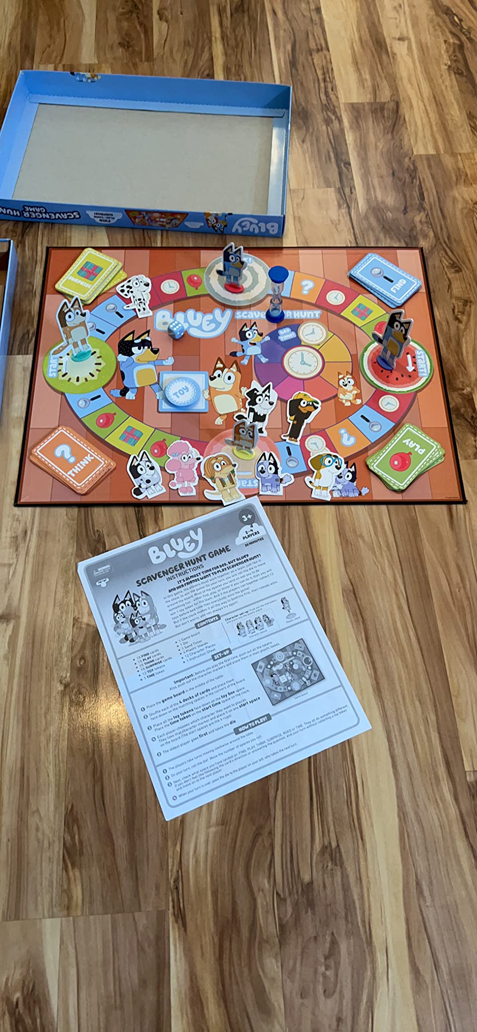 Bluey Scavenger Hunt Board Game, Cooperative Play with 4 Exclusive Mini-Figures, Indoor Games for Kids Ages 5+, Fun Toy Token Collecting Game customer photo 2