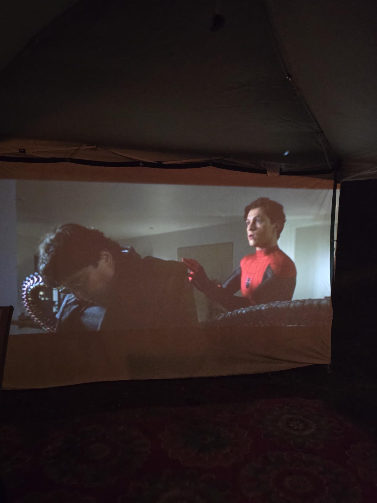 AAJK 150inch Outdoor Projector Screen Anti Crease Portable Movie Screen customer photo 1