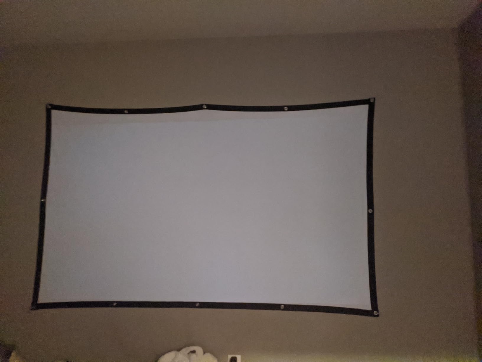 AAJK 150inch Outdoor Projector Screen Anti Crease Portable Movie Screen customer photo 2