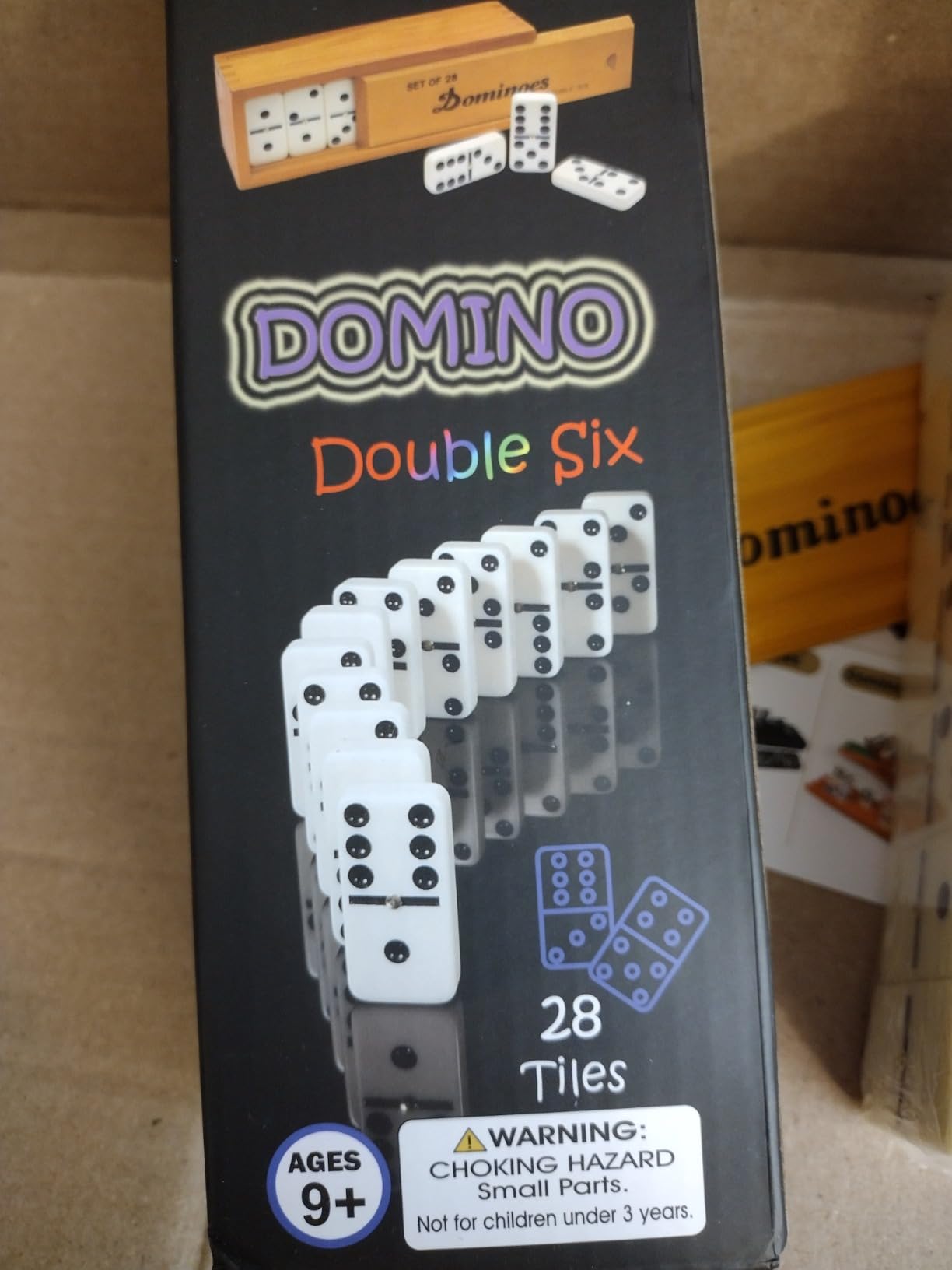 Queensell Dominos Set for Adults, Double 6 Dominoes Set with 28 Tiles in Wooden Case, Classic Dominoes, Family Board Game for Kids & Adults, Travel Game for Family Game Night, Juegos de Mesa customer photo 2