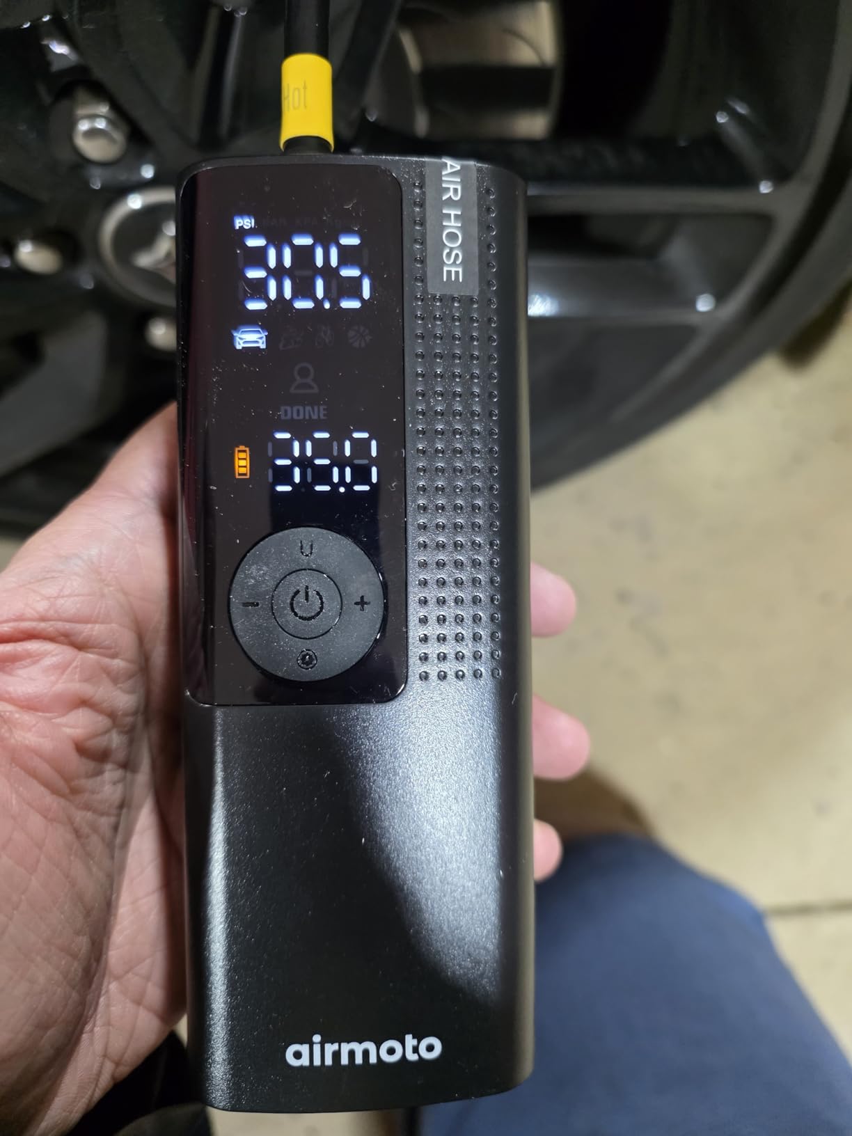Airmoto Tire Inflator Portable Air Compressor for Cars, Bikes and Bicycles customer photo 1