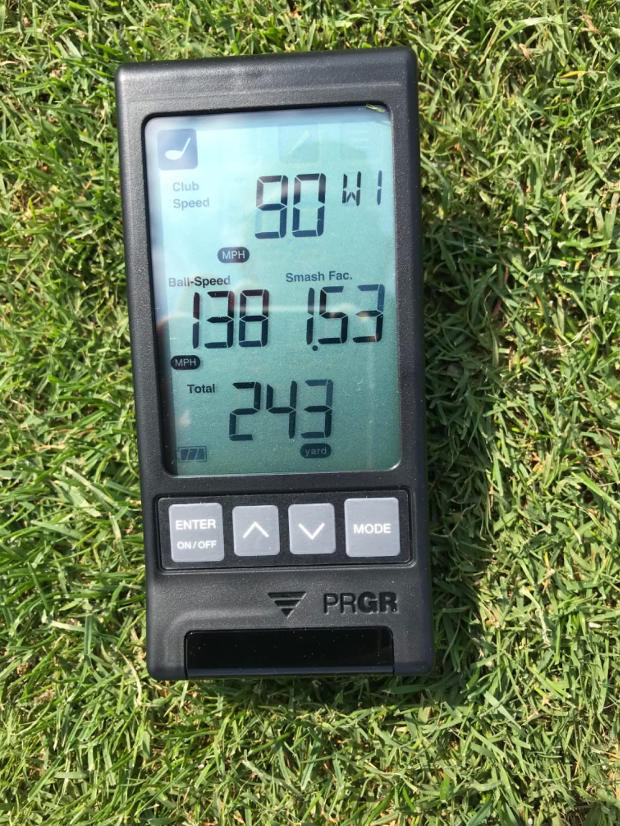 PRGR HS 130-A Portable Golf Launch Monitor | Doppler Radar Measures Club & Ball Speed, Smash Factor, Total & Carry Distance | Tracks Swing Speed Training Aids customer photo 1