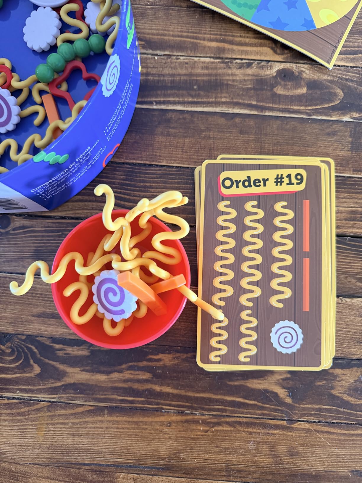 Learning Resources Noodle Knockout Fine Motor Game - Games for Kids Ages 4-8, Toddler Board Game, Educational Matching Kids Games, Preschool and Kindergarten Classroom Game, Gifts for Toddlers customer photo 2