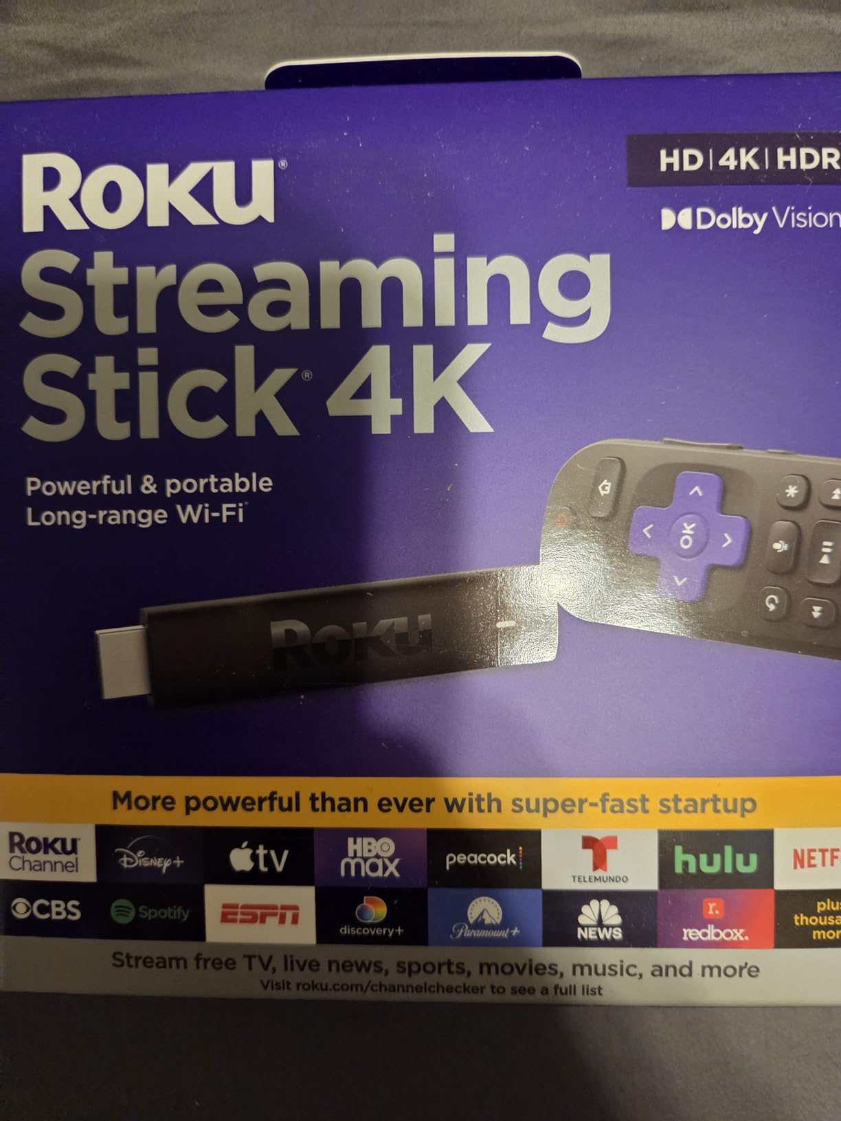 Roku Streaming Stick 4K with Voice Remote - HDR10+ & Dolby Vision customer photo 2