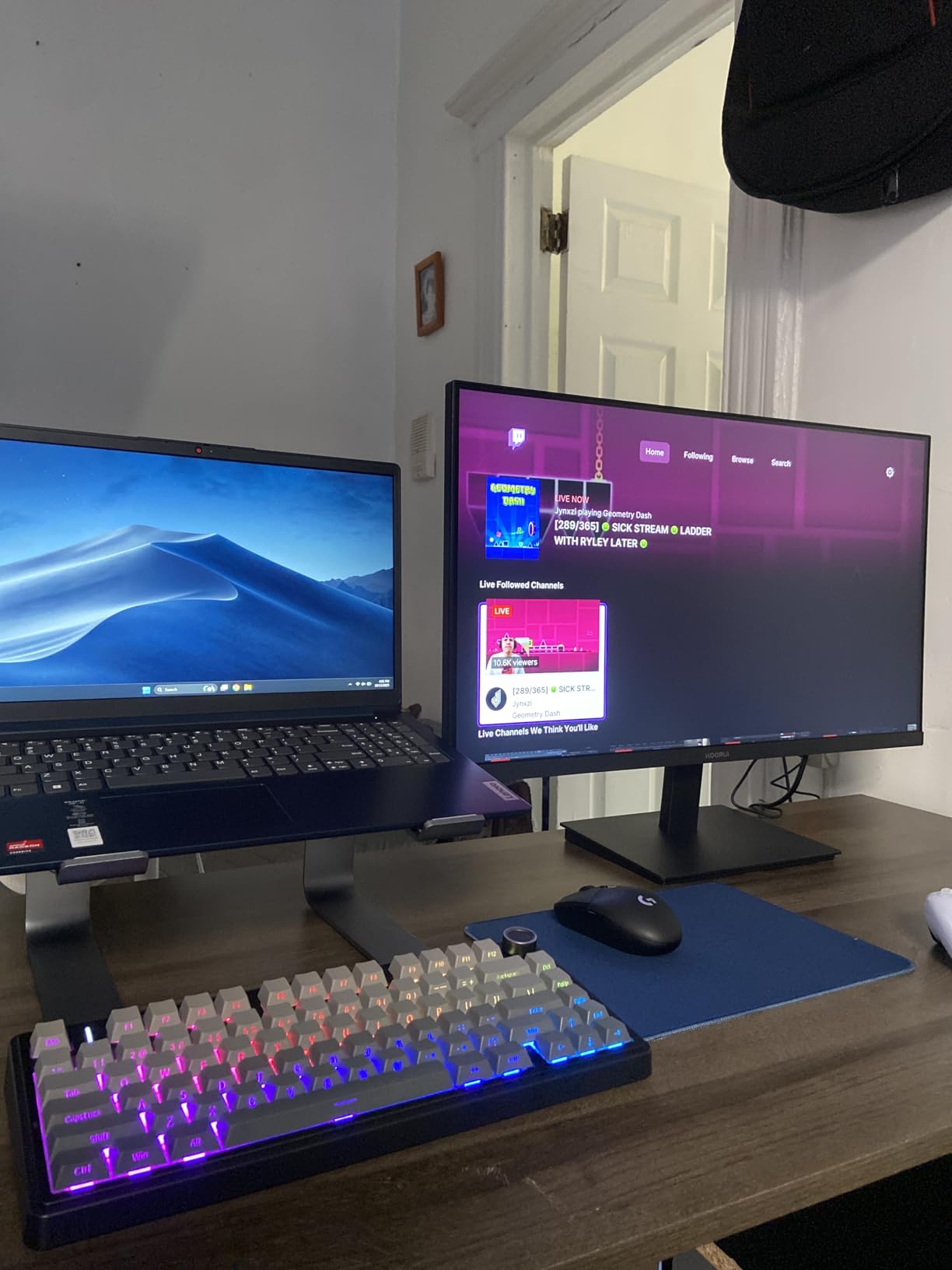 KOORUI 22 Inch Computer Monitor FHD 120Hz VA VESA Low Blue Light, E2212H | Adaptive Sync, 4000:1 Contrast Ratio, Ultra-Slim Display, HDMI 1.4/VGA, Tilt Adjust, Compact for Dorms, Study and Office customer photo 1