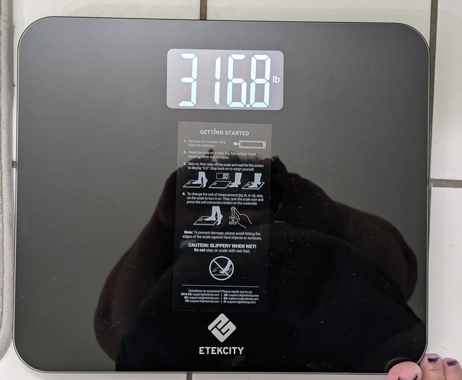 Etekcity Smart Scale for Body Weight and Fat, BMI, FSA Eligible, Black customer photo 2