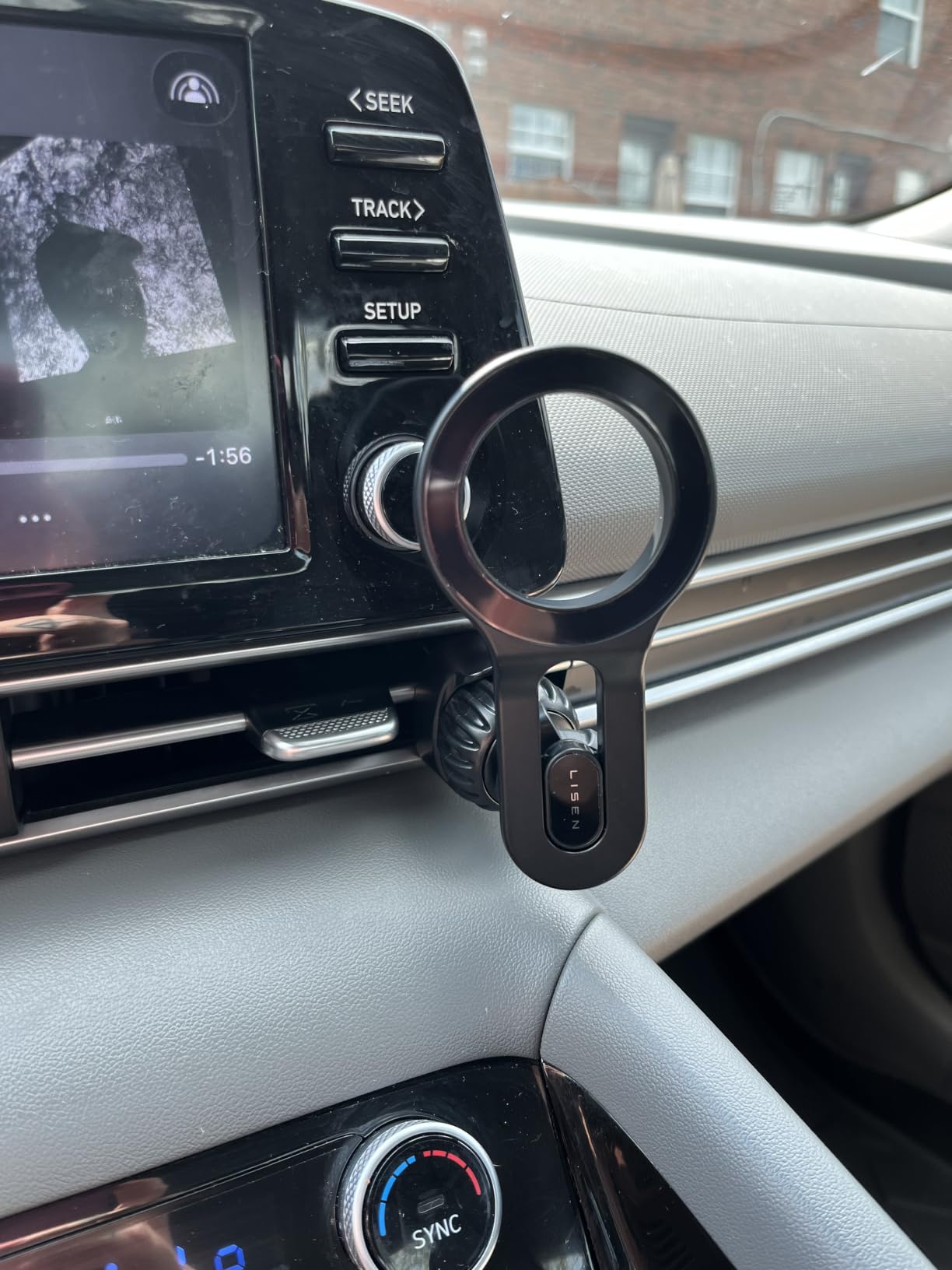 LISEN for MagSafe Car Mount, Magnetic Phone Holder for Car Vent Phone Mount, Super Magnetic Car Phone Mount, Air Vent Hands Free Phone Mount, Gifts Car Phone Holder Magnetic for iPhone 17 Pro Max 16 customer photo 1